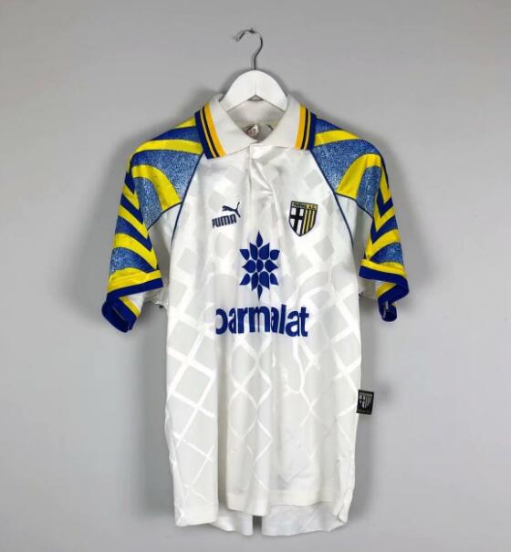 1995-97 Parma Calcio Retro Home Kit Soccer Jersey